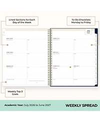 Gnuadz Daily Planner Notebook To Do List Hardcover Spiral Inspirational Quote Students Teens
