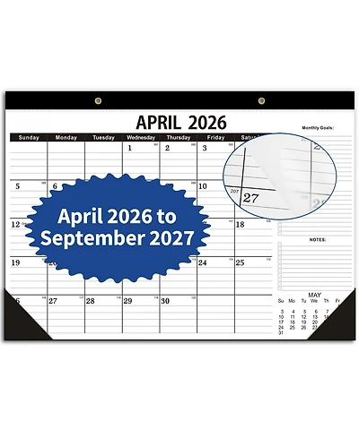Gnuadz Desk Calendar 2026-2027 18 Months To-Do List