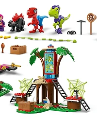 Lego Spidey and Gobby's Raptor Battle at Tree House Hq 11200 Building Set