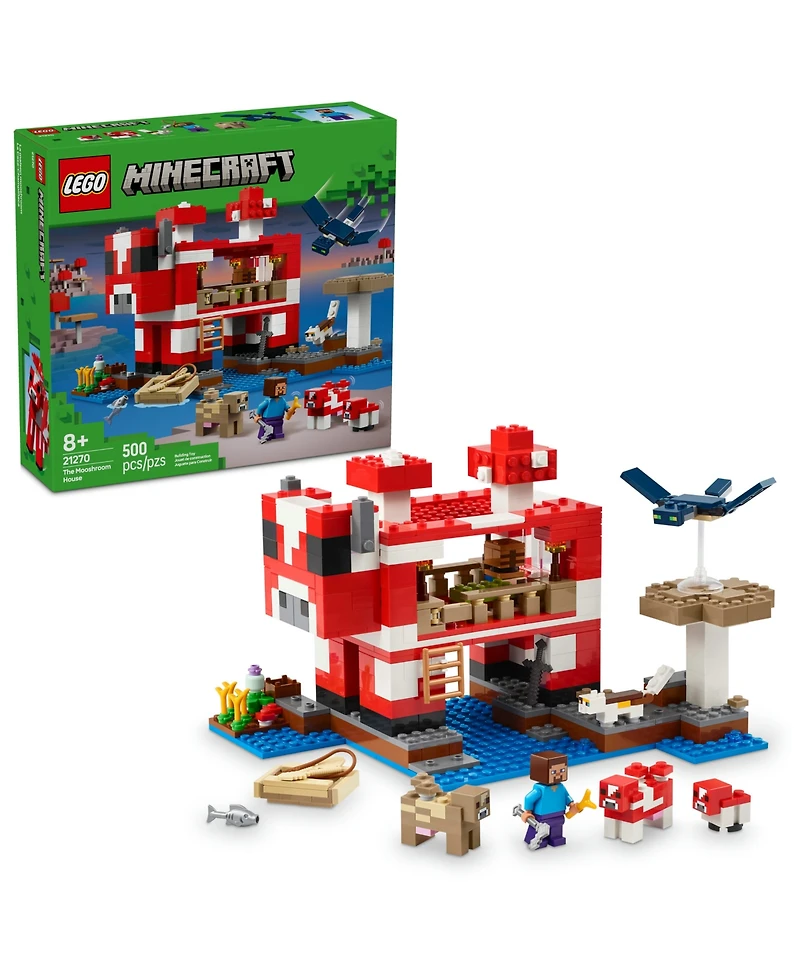 Lego Minecraft The Mooshroom House Toy Figures Building Set 21270