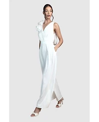 Coast Women's Corsage Cowl Back Bridal Jumpsuit