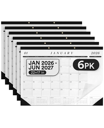 Gnuadz Desk Calendar 2026-2027 Blotter Planner