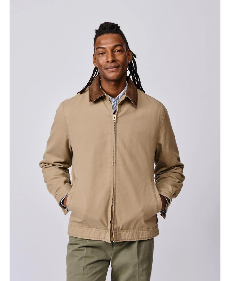 Aubin Men's Newland Canvas Harrington Utility Jacket