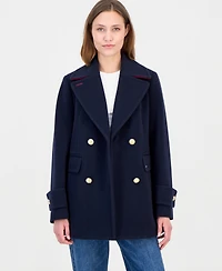 Tommy Hilfiger Women's Double-Breasted Peacoat