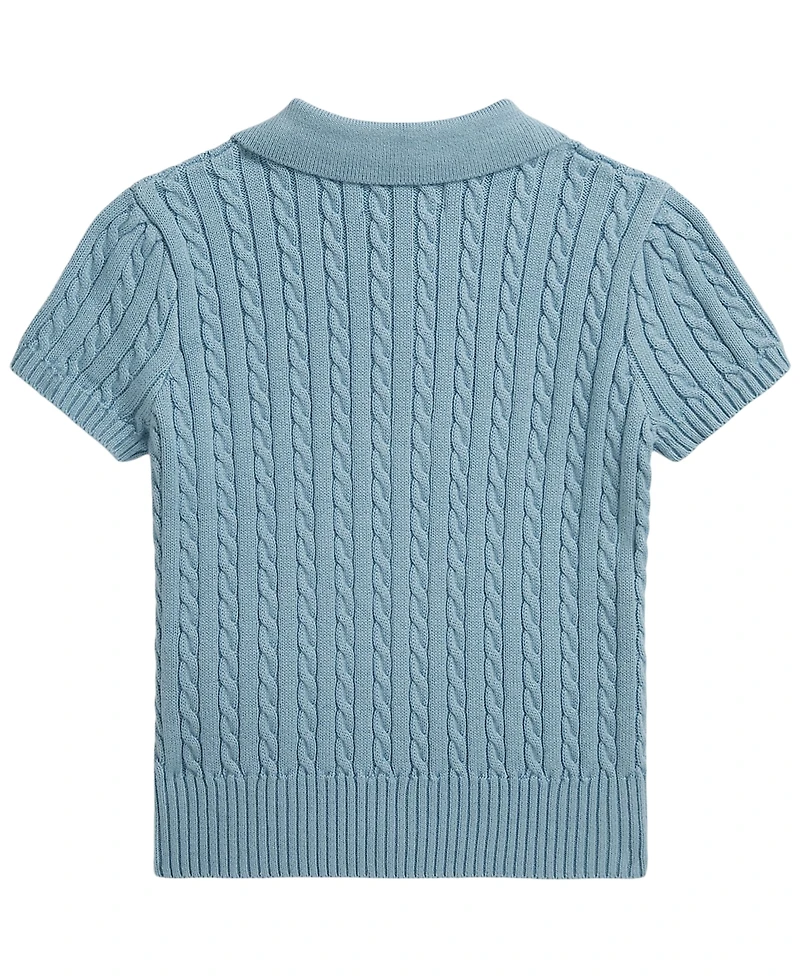 Polo Ralph Lauren Girls' 2T-6X Mini-Cable Sweater