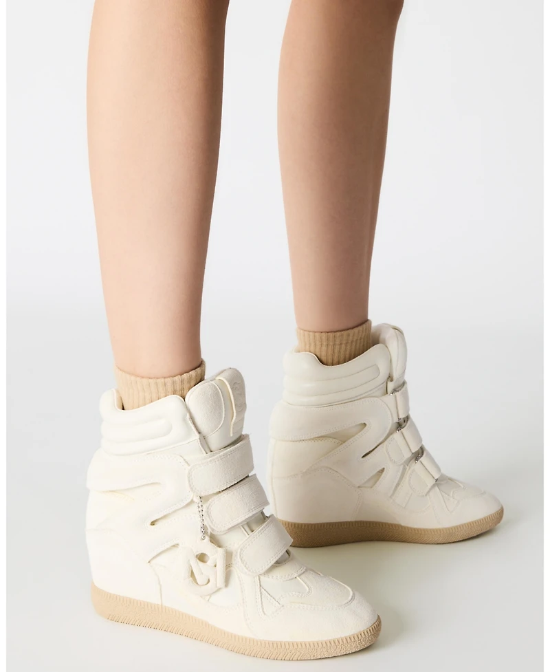 Steve Madden Women's Mavis High-Top Lace-Up Wedge Sneakers