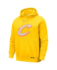 Nike Men's Yellow Cleveland Cavaliers 2025/26 City Edition Remix Essential Logo Club Pullover Hoodie