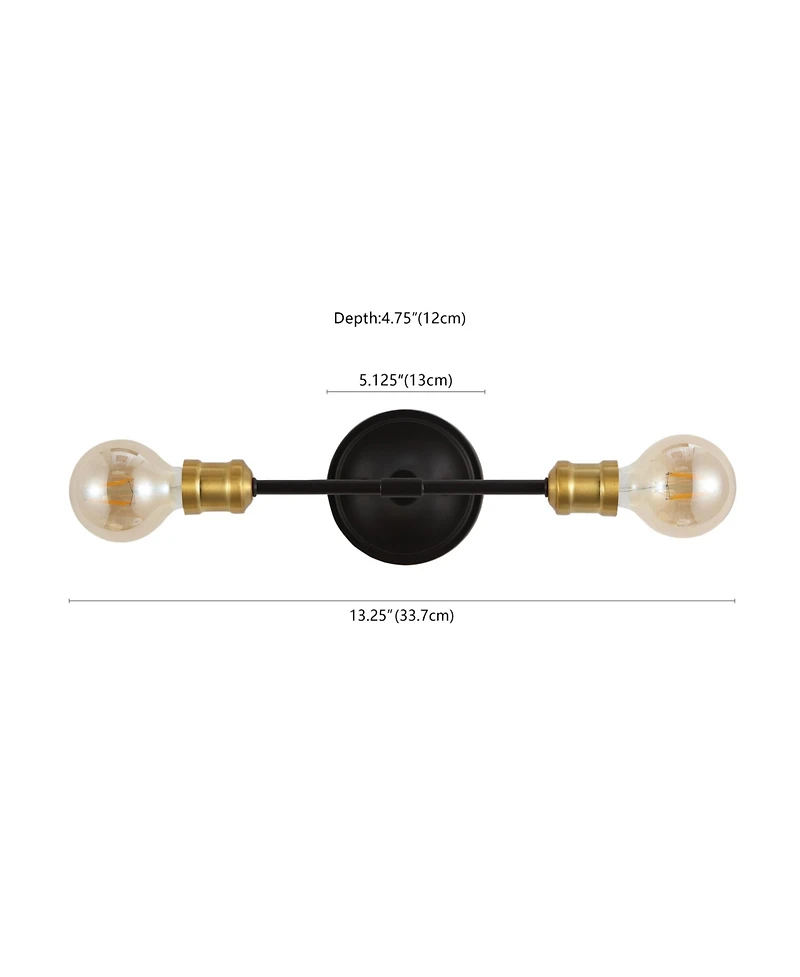 Jaxon Industrial Farmhouse Iron Led Vanity Light