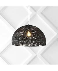 Campana Bohemian Modern Woven Rattan iron Led Pendant