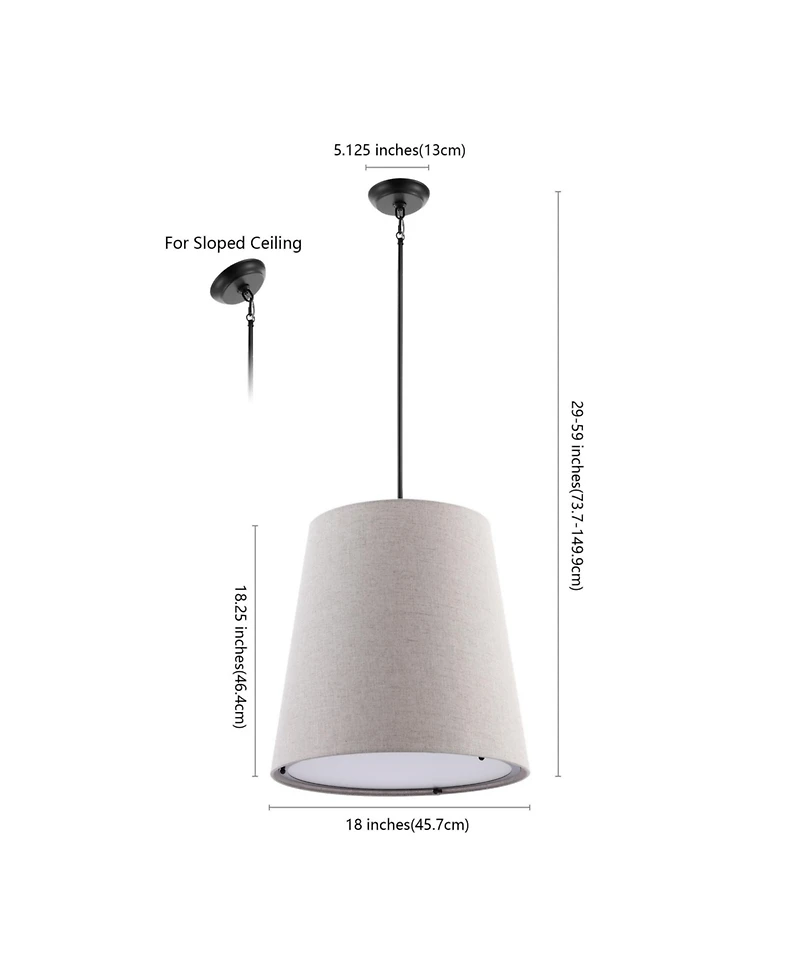 Arden Farmhouse Bohemian Iron Led Pendant