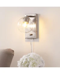Hugo Minimalist Modern Plug Or Hardwired Adjustable Iron Led Wall Sconce with Rotary Dimmer