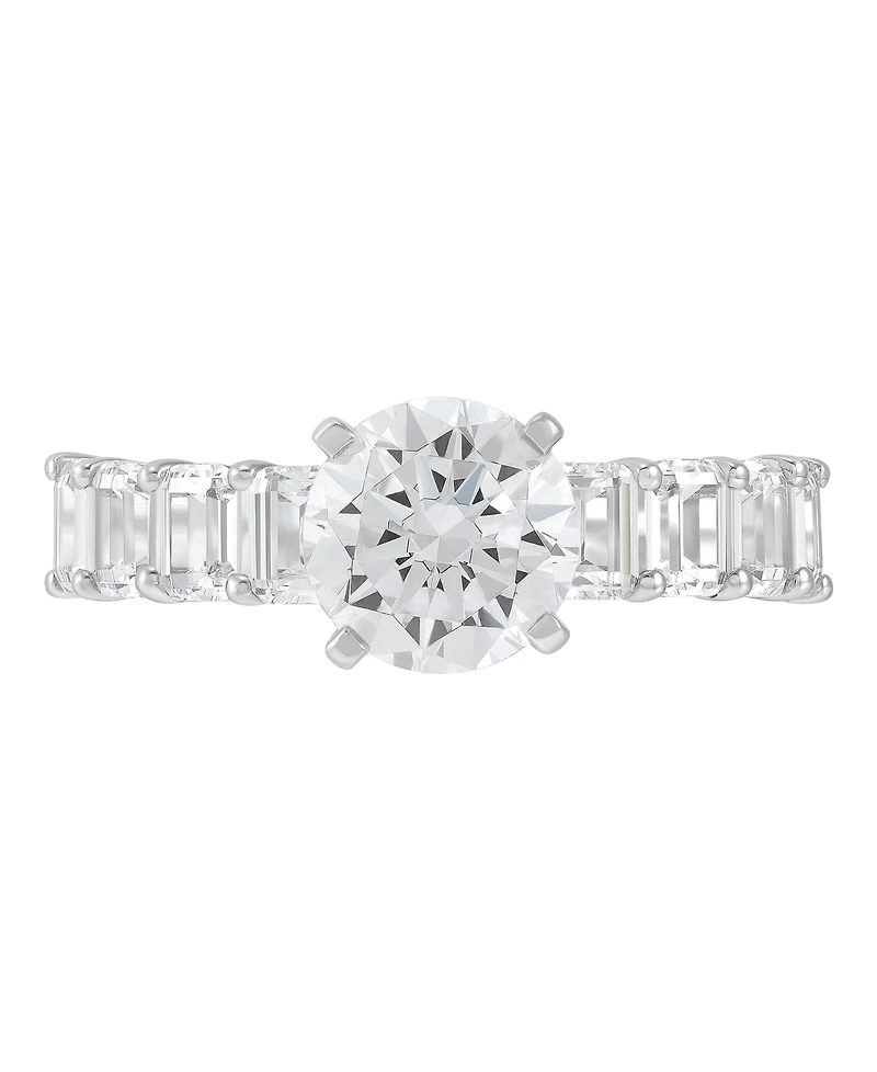 Macy's Igi Certified Lab Grown Diamond Ring (4 ct. t.w.) 14k White or Yellow Gold