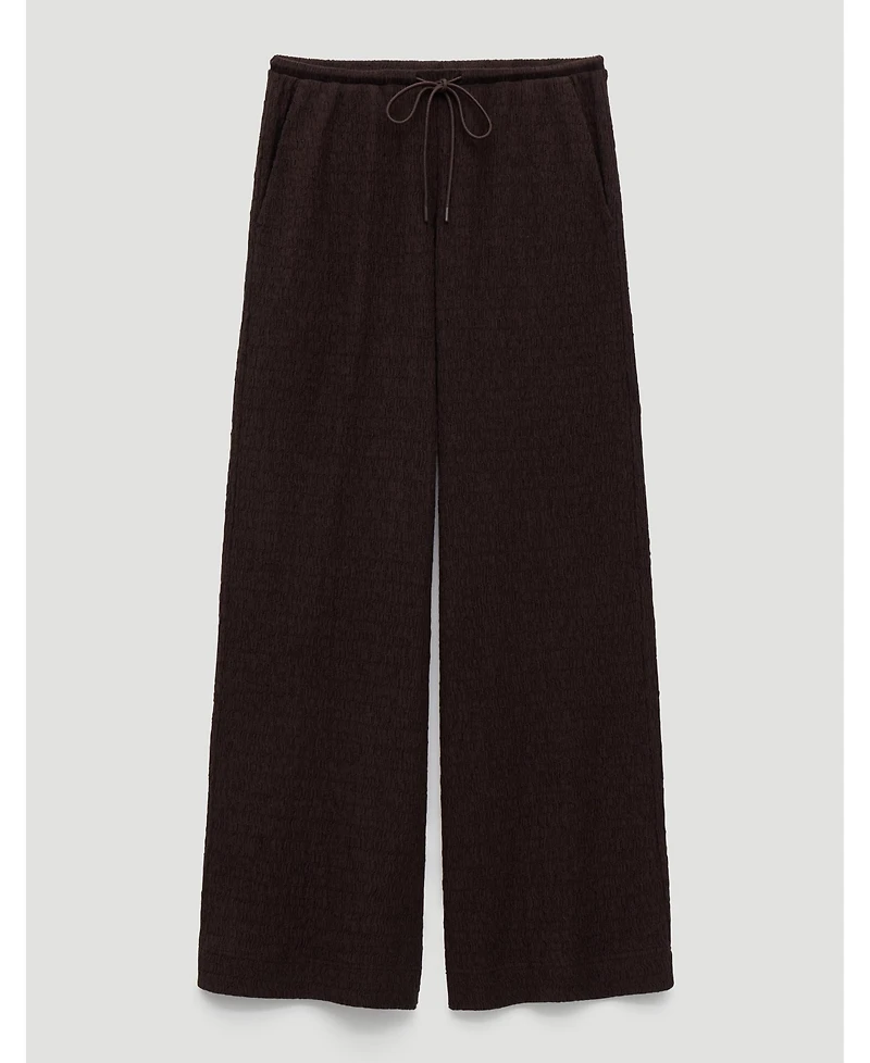 Hush Women's Aria Textured Jersey Wide Leg Pants