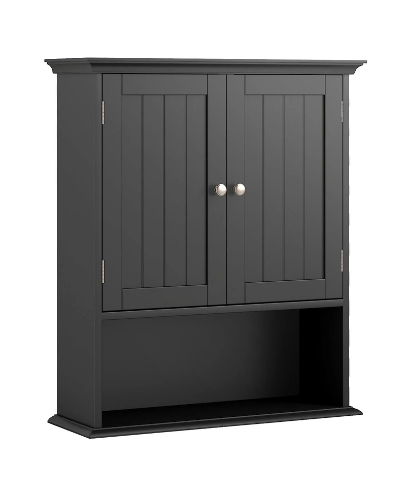 sumyeg Wall Mount Bathroom Storage Cabinet with Doors and Shelves Organizer