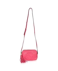 Pre-Owned Gucci Pink Pebbled Calfskin Small Soho Disco Crossbody