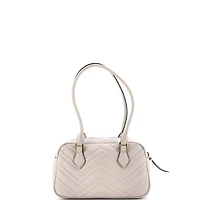 Pre-Owned Gucci Small Gg Marmont Top Handle Shoulder Bag Matelasse Leather