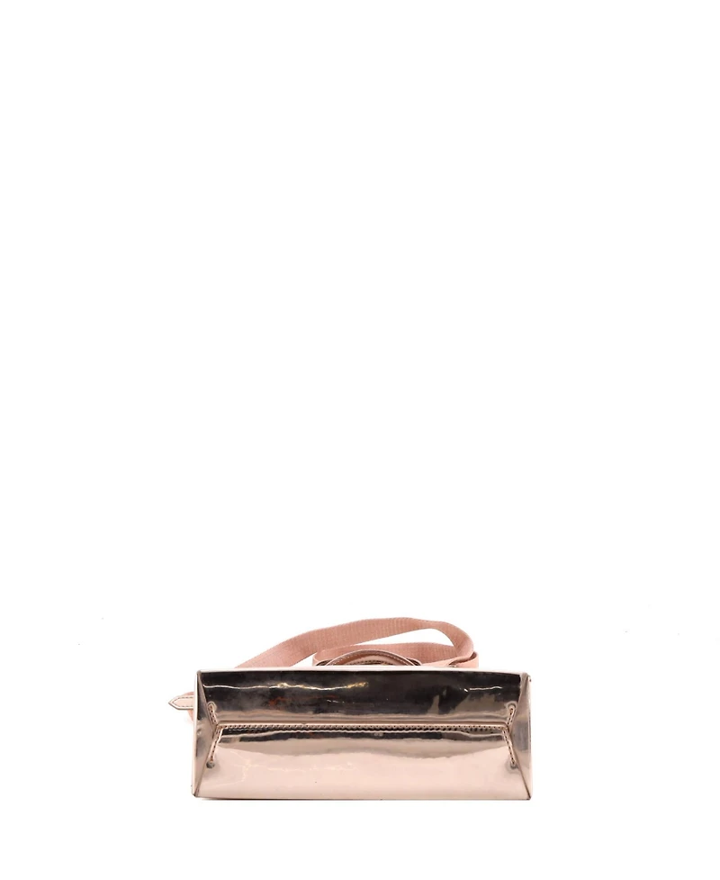 Pre-Owned Off White Mini Box Tote Printed Patent
