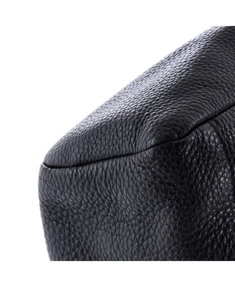 Pre-Owned Prada Triangle Logo Embossed Side Zip Shoulder Bag Vitello Daino
