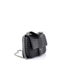 Pre-Owned Prada Large Chain Flap Shoulder Bag Diagramme Quilted Leather