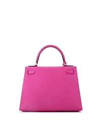 Pre-Owned HERMES Kelly 28 Handbag Pink Epsom with Palladium Hardware