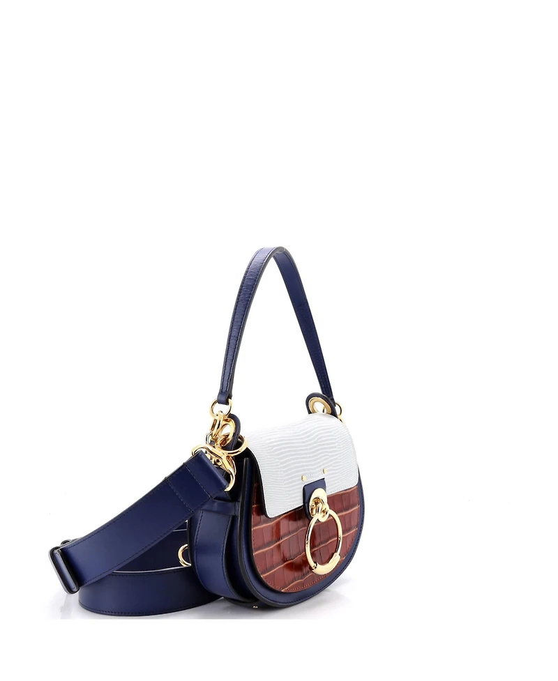 Pre-Owned Chloe Small Tess Bag and Embossed Leather