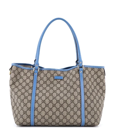 Pre-Owned Gucci Medium Joy Tote Gg Coated Canvas with Leather