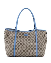 Pre-Owned Gucci Medium Joy Tote Gg Coated Canvas with Leather