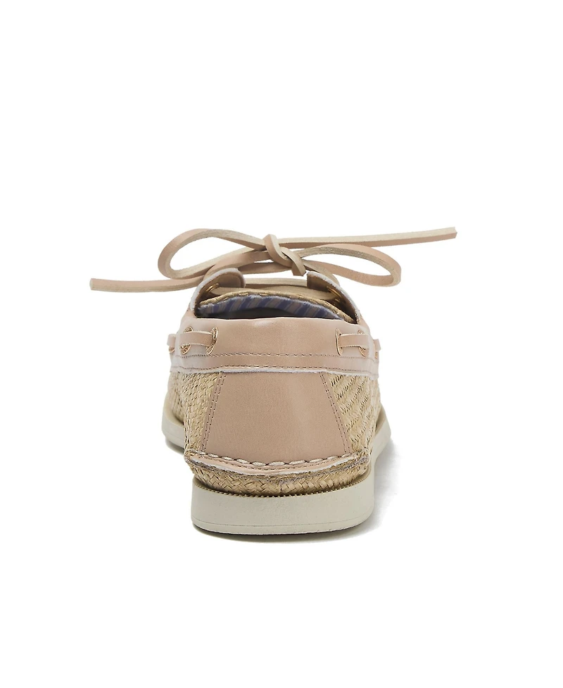 Lands' End Women's Seaport Woven Boat Shoes