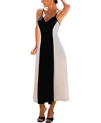 Cupshe Women's Perfect Silhouette Two-Toned Midi Beach Dress