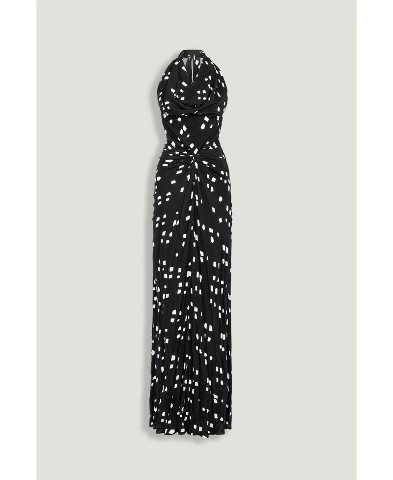 Nocturne Women's Printed Halter Neck Maxi Dress