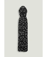 Nocturne Women's Printed Halter Neck Maxi Dress