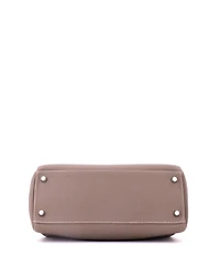 Pre-Owned HERMES Kelly Handbag Grey Togo with Palladium Hardware