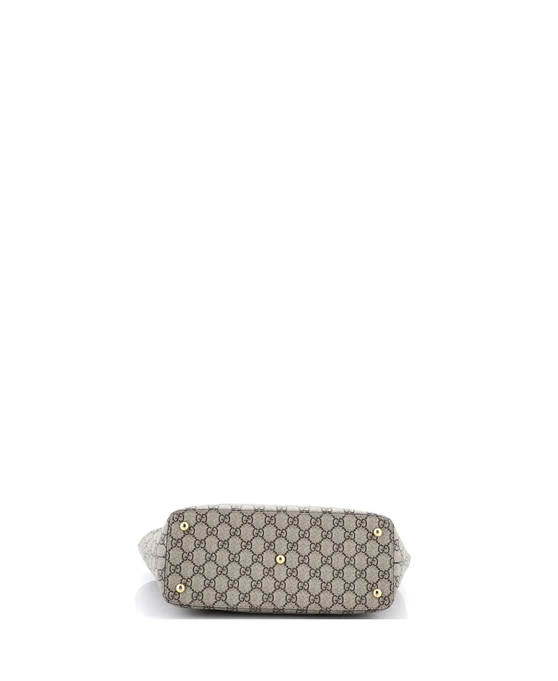 Pre-Owned Gucci Medium Linea A Zip Tote Gg Coated Canvas and Leather