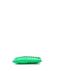 Pre-Owned Bottega Veneta Small Cassette Flat Pouch Maxi Intrecciato Leather
