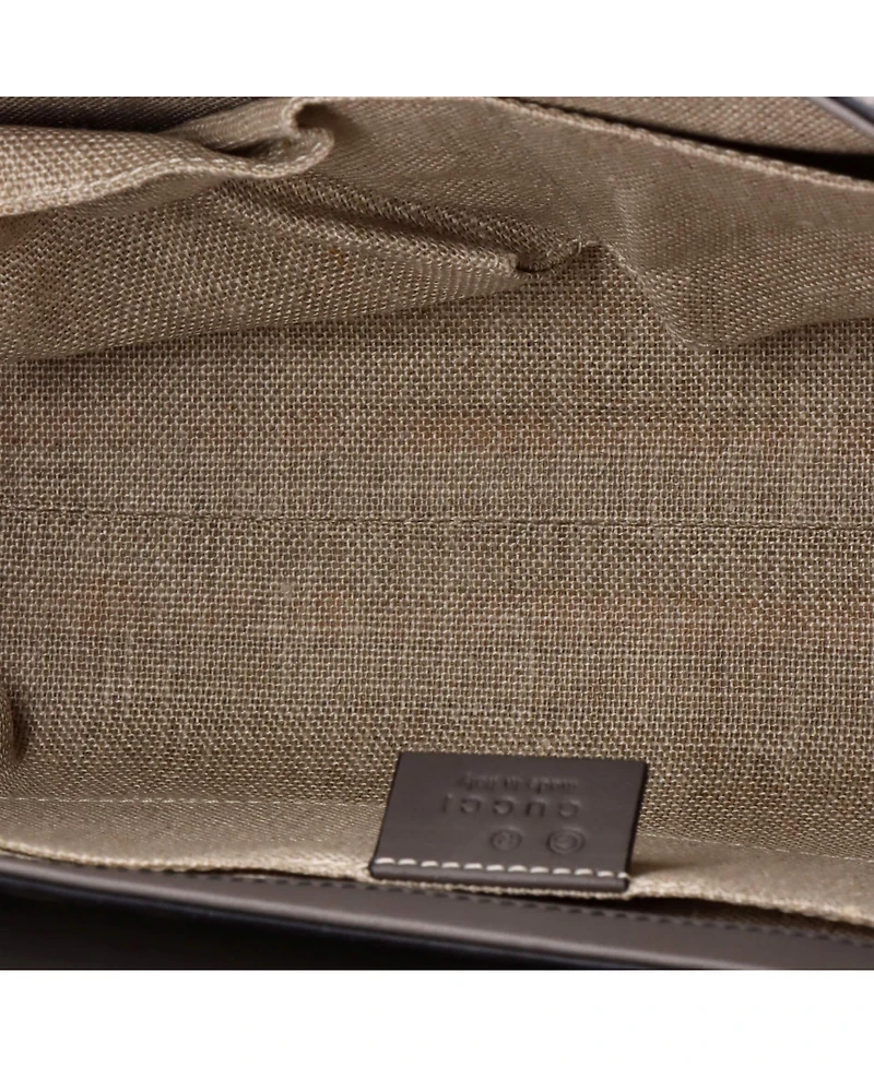 Pre-Owned Gucci Medium Emily Chain Flap Bag Microguccissima Leather