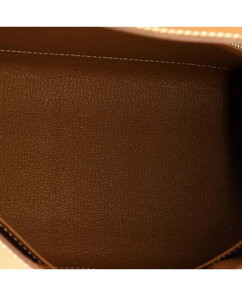 Pre-Owned HERMES Kelly 28 Handbag Epsom with Palladium Hardware