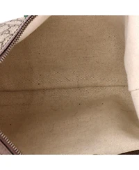 Pre-Owned Gucci Small Ophidia Half Moon Hobo Gg Coated Canvas