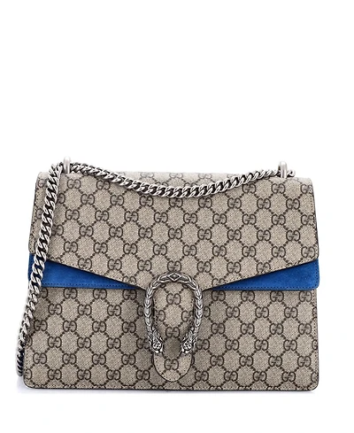 Pre-Owned Gucci Medium Dionysus Bag Gg Coated Canvas