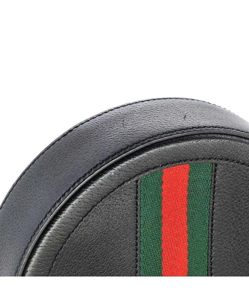 Pre-Owned Gucci Mini Ophidia Round Shoulder Bag Leather