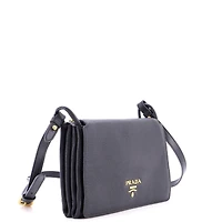 Pre-Owned Prada Medium Flap Crossbody Bag Vitello Daino