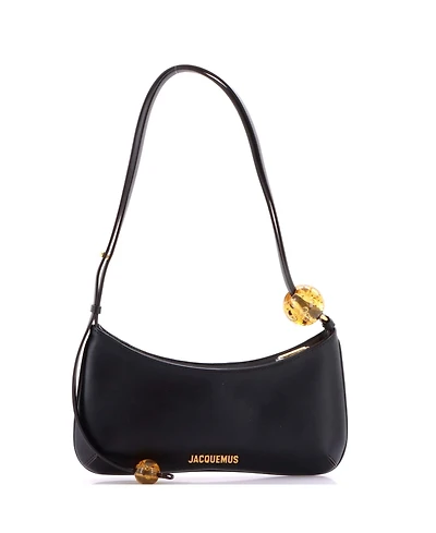 Pre-Owned Jacquemus Le Bisou Perle Shoulder Bag Leather