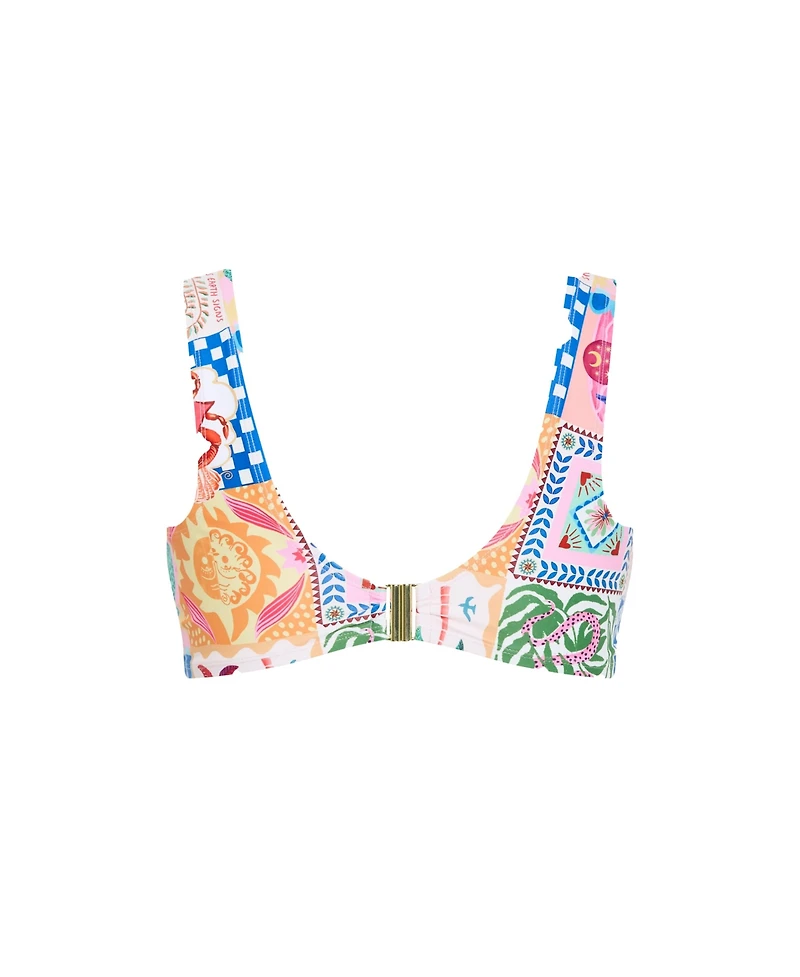 City Chic Women's Positano Print Underwire Bikini Top