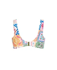 City Chic Women's Positano Print Underwire Bikini Top