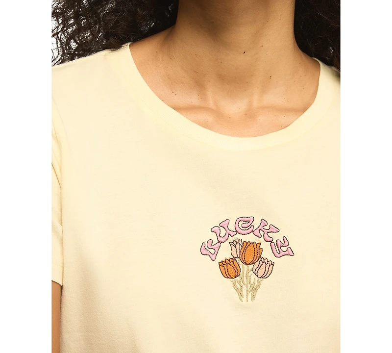 Lucky Brand Women's Crewneck Embroidered T-Shirt