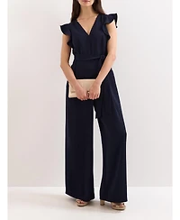 Phase Eight Women's Kallie Frill V-Neck Jumpsuit