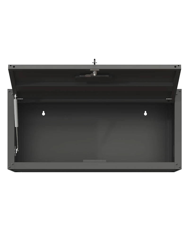 Viyet 30" Heavy-Duty Wall Mounted Metal Cabinet - Lockable Garage Storage
