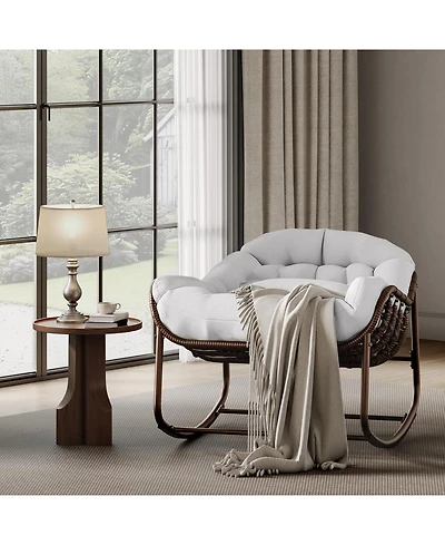 Xo Outdoor Papasan Rocking Chair