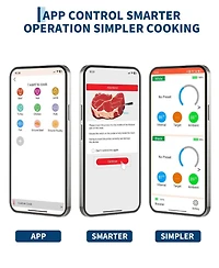Xo Dual Probe Wireless Meat Thermometer, Bluetooth 5.3, Led Display, Usb-c for Grill Smoker Oven