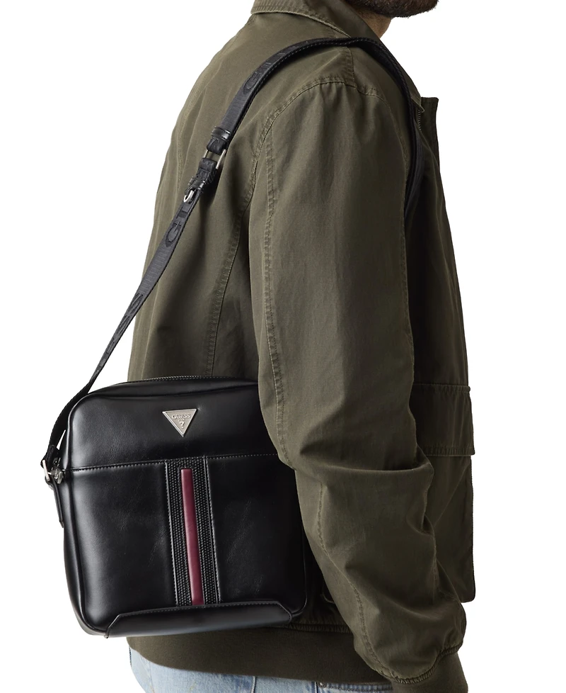 Guess Men's Torino Functional Zip-Top Crossbody Bag