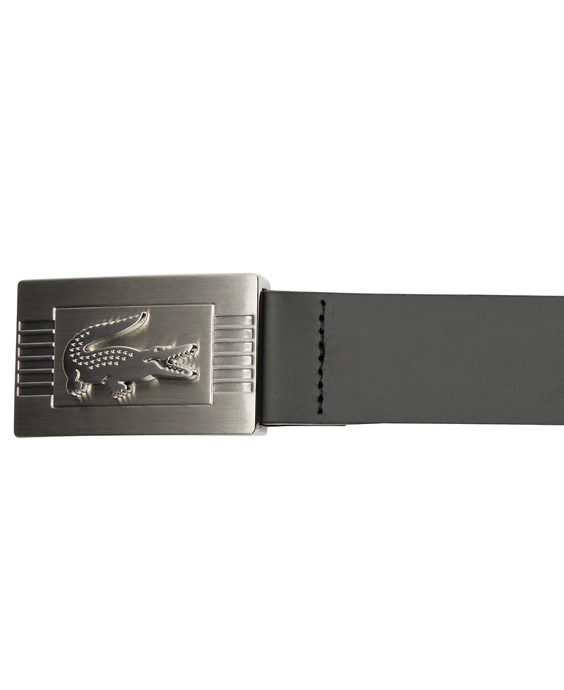 Lacoste Men's Leather Debossed Logo Belt